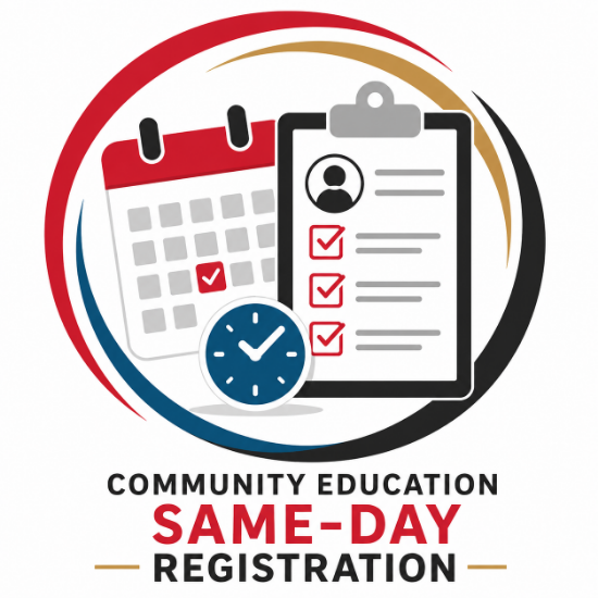 Picture of Community Education Same-Day Registration